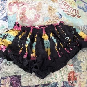 Surf Gypsy flowy tie dye shorts